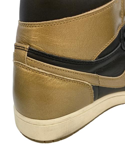 NIKE（ナイキ）NIKE (ナイキ) Air Jordan 1 Retro High OG ゴールド×ブラック サイズ:SIZE30cmの古着・服飾アイテム