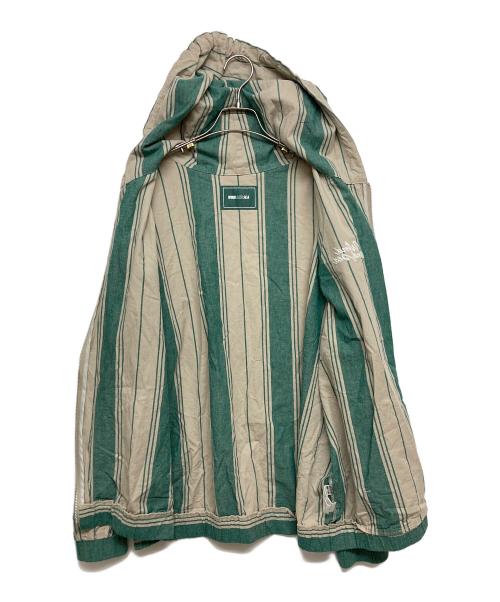 WIND AND SEA（ウィンダンシー）WIND AND SEA (ウィンダンシー) ジップシャツ ベージュ×グリーン サイズ:SIZE XLの古着・服飾アイテム