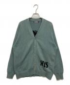 Hysteric Glamourヒステリックグラマー）の古着「WOMAN BANANA編込 カーディガン」｜グリーン