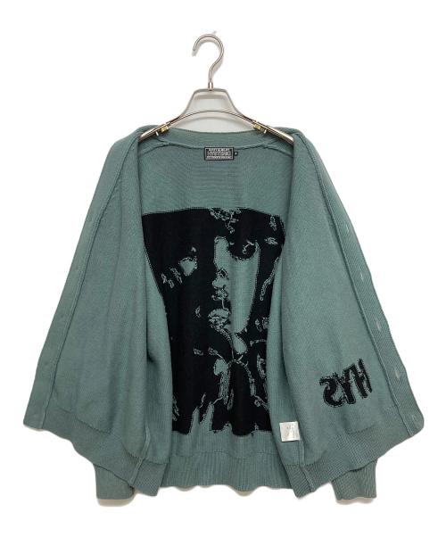 Hysteric Glamour（ヒステリックグラマー）Hysteric Glamour (ヒステリックグラマー) WOMAN BANANA編込 カーディガン グリーン サイズ:SIZE Sの古着・服飾アイテム