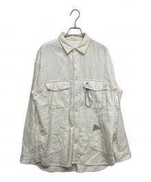 and wander（アンドワンダー）の古着「twill c/w LS shirt」｜ホワイト
