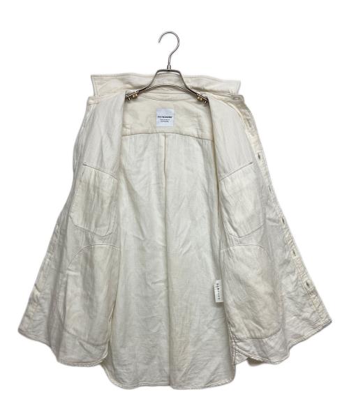 and wander（アンドワンダー）and wander (アンドワンダー) twill c/w LS shirt ホワイト サイズ:SIZE Lの古着・服飾アイテム