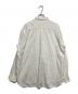 and wander (アンドワンダー) twill c/w LS shirt ホワイト サイズ:SIZE L：8000円