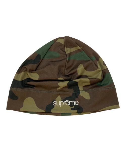 SUPREME（シュプリーム）SUPREME (シュプリーム) base layer beanie ブラウン×カーキの古着・服飾アイテム