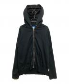 VISVIMビズビム）の古着「PAULINE HOODIE F.Z. (GIZA 45)」｜ブラック