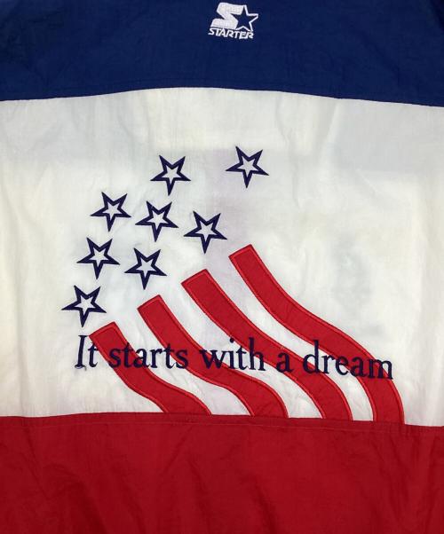 STARTER（スターター）STARTER (スターター) ヴィンテージナイロンジャケット トリコロールカラー サイズ:SIZE XLの古着・服飾アイテム