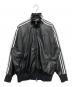 adidas（アディダス）の古着「プレザー3Sトラックトップ/PLEATHER 3STRIPES TRACK TOP」｜ブラック