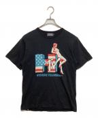 Hysteric Glamourヒステリックグラマー）の古着「HYSTERIC TELEVISION Tシャツ」｜ブラック