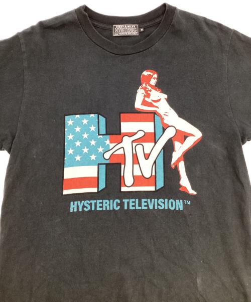 Hysteric Glamour（ヒステリックグラマー）Hysteric Glamour (ヒステリックグラマー) HYSTERIC TELEVISION Tシャツ ブラック サイズ:SIZE Mの古着・服飾アイテム