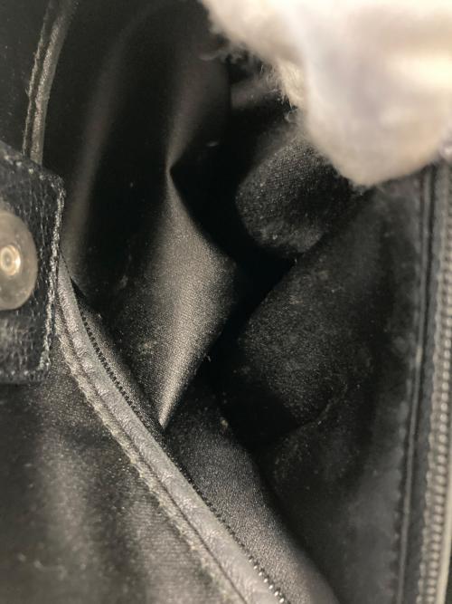 Yves Saint Laurent Rive Gauche（イヴ・サンローラン リヴ・ゴーシュ）Yves Saint Laurent Rive Gauche (イヴ・サンローラン リヴ・ゴーシュ) ラフィアショルダーバッグ ブラックの古着・服飾アイテム