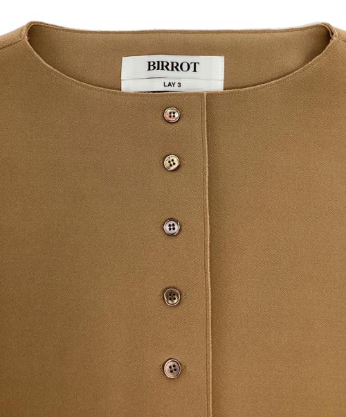 BIRROT（ビロット）BIRROT (ビロット) LAY3 CARDIGAN ベージュ サイズ:SIZE 0の古着・服飾アイテム