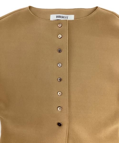 BIRROT（ビロット）BIRROT (ビロット) LAY3 CARDIGAN ベージュ サイズ:SIZE 0の古着・服飾アイテム