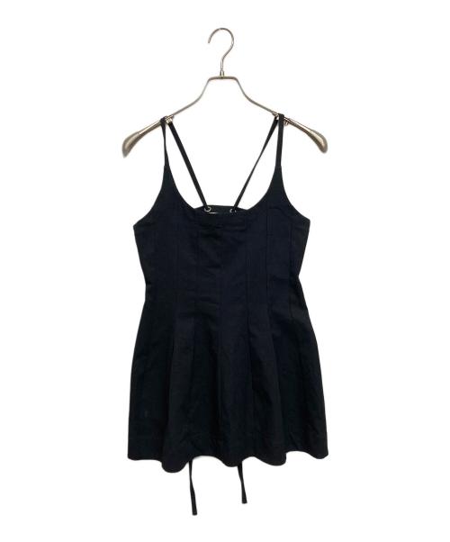 JIL SANDER（ジルサンダー）JIL SANDER (ジルサンダー) フレアヘム タンクトップ ネイビー サイズ:SIZE36の古着・服飾アイテム