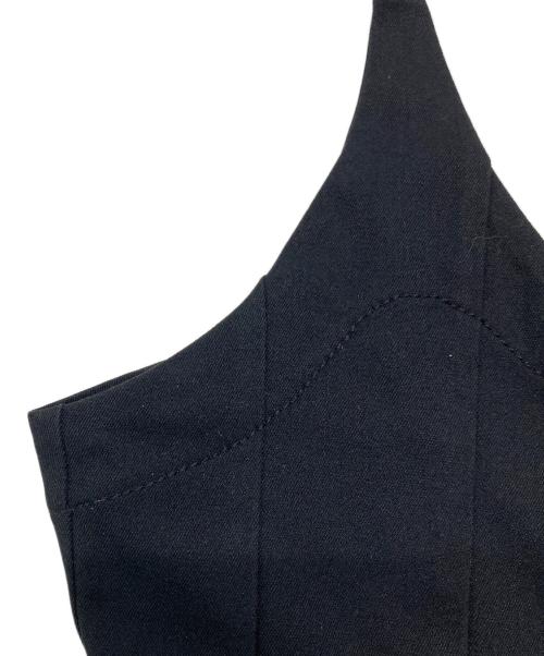 JIL SANDER（ジルサンダー）JIL SANDER (ジルサンダー) フレアヘム タンクトップ ネイビー サイズ:SIZE36の古着・服飾アイテム