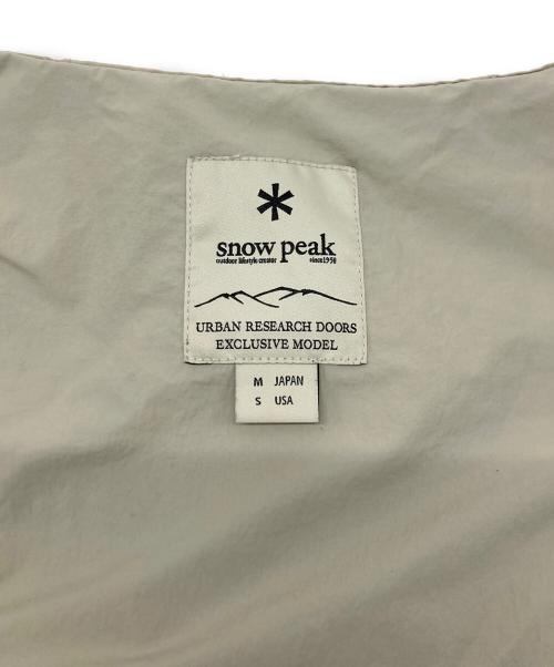 Snow peak（スノーピーク）Snow peak (スノーピーク) URBAN RESEARCH DOORS (アーバンリサーチドアーズ) Nylon Tussah Jacket ベージュ サイズ:SIZE Mの古着・服飾アイテム