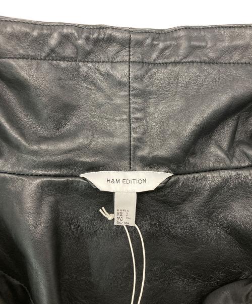 H&M EDITION（エイチアンドエムエディション）H&M EDITION (エイチアンドエムエディション) オーバーサイズ レザープルオーバージャケット ブラック サイズ:SIZE S 未使用品の古着・服飾アイテム