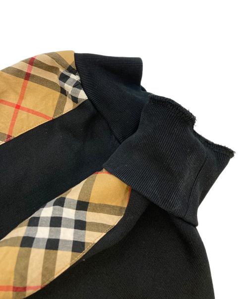 BURBERRY LONDON（バーバリーロンドン）BURBERRY LONDON (バーバリーロンドン) 袖ノヴァチェックスウェット ブラック サイズ:SIZE Lの古着・服飾アイテム