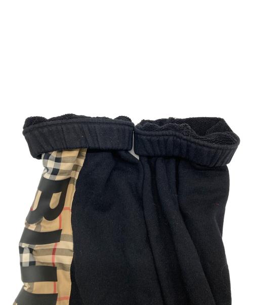 BURBERRY LONDON（バーバリーロンドン）BURBERRY LONDON (バーバリーロンドン) ヴィンテージチェックパネル×ロゴ スウェットパンツ ブラック サイズ:SIZE Sの古着・服飾アイテム