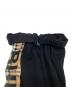 中古・古着 BURBERRY LONDON (バーバリーロンドン) ヴィンテージチェックパネル×ロゴ スウェットパンツ ブラック サイズ:SIZE S：25000円