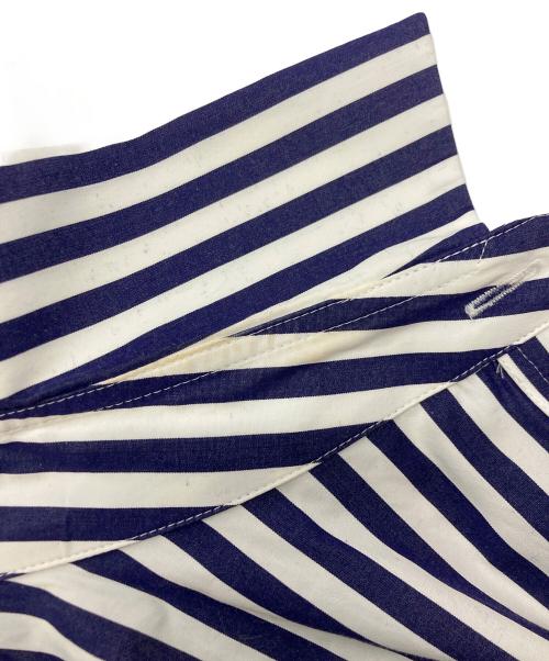 sacai（サカイ）sacai (サカイ) Cotton Poplin Shirt ホワイト×ネイビー サイズ:SIZE1の古着・服飾アイテム