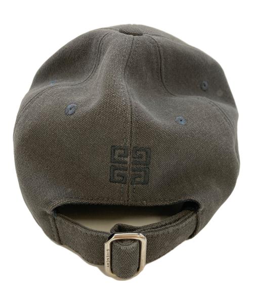 GIVENCHY（ジバンシィ）GIVENCHY (ジバンシィ) Embroidered Cap In Cotton グレーの古着・服飾アイテム