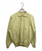 AURALEEオーラリー）の古着「SMOOTH SOFT SWEAT POLO」｜イエロー