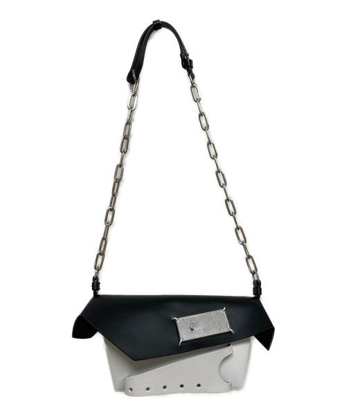 Maison Margiela（メゾンマルジェラ）Maison Margiela (メゾンマルジェラ) スナッチドスモールバッグ ブラック×ホワイト サイズ:実寸サイズをご参照下さい。の古着・服飾アイテム
