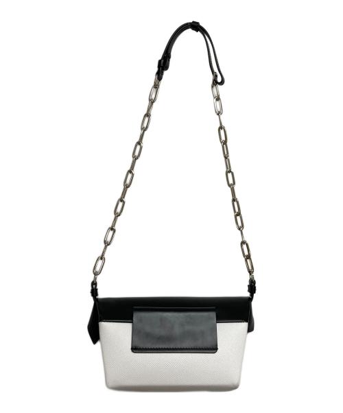 Maison Margiela（メゾンマルジェラ）Maison Margiela (メゾンマルジェラ) スナッチドスモールバッグ ブラック×ホワイト サイズ:実寸サイズをご参照下さい。の古着・服飾アイテム