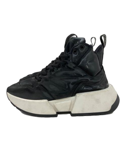 MM6 Maison Margiela（エムエムシックスメゾンマルジェラ）MM6 Maison Margiela (エムエムシックスメゾンマルジェラ) ハイトップ パデッド ランナー ブラック サイズ:SIZE 37の古着・服飾アイテム
