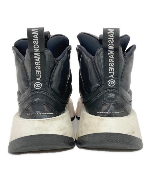 MM6 Maison Margiela（エムエムシックスメゾンマルジェラ）MM6 Maison Margiela (エムエムシックスメゾンマルジェラ) ハイトップ パデッド ランナー ブラック サイズ:SIZE 37の古着・服飾アイテム