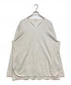 BLURHMSブラームス）の古着「Rough&Smooth Thermal Over Neck L/S」｜ベージュ