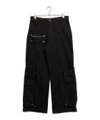 FLOW AUTHOR RATIONフロー オウサー レイション）の古着「Convertible Pocket Denim Pants」｜ブラック