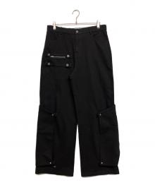 FLOW AUTHOR RATION（フロー オウサー レイション）の古着「Convertible Pocket Denim Pants」｜ブラック
