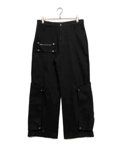 FLOW AUTHOR RATION（フロー オウサー レイション）FLOW AUTHOR RATION (フロー オウサー レイション) Convertible Pocket Denim Pants ブラック サイズ:SIZE Lの古着・服飾アイテム