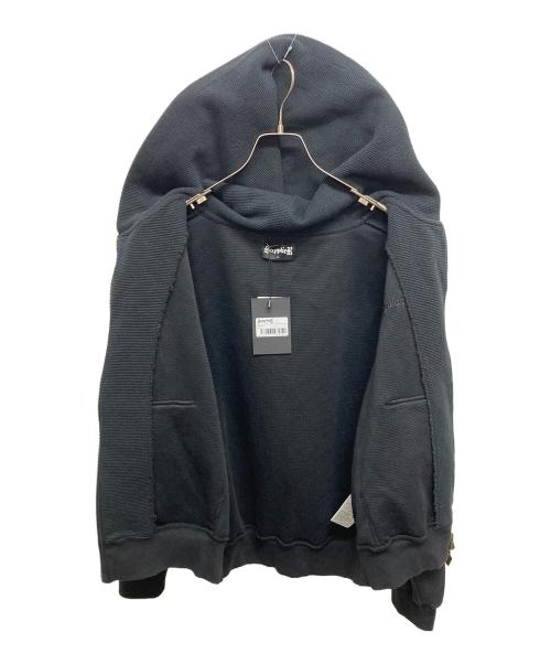 SUPPLIER（サプライヤー）SUPPLIER (サプライヤー) Cross Leather Patch Thermal Zip Hoodie ブラック サイズ:SIZE Sの古着・服飾アイテム