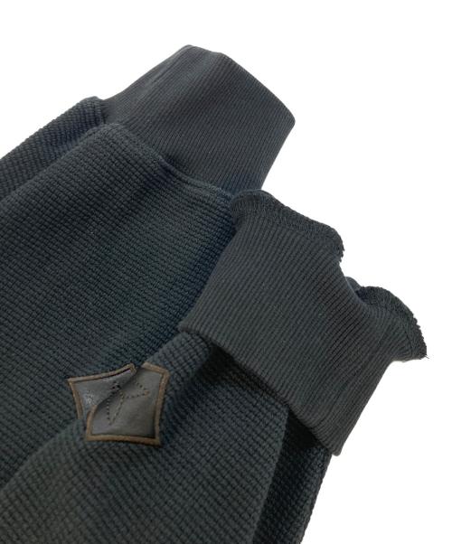 SUPPLIER（サプライヤー）SUPPLIER (サプライヤー) Cross Leather Patch Thermal Zip Hoodie ブラック サイズ:SIZE Sの古着・服飾アイテム