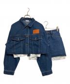 BOCHERONボチェロン）の古着「urban edge denim set up」｜インディゴ