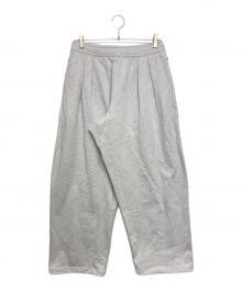 BEAMS（ビームス）の古着「ワイドストレート ウィンドプルーフ スウェットパンツ」｜グレー