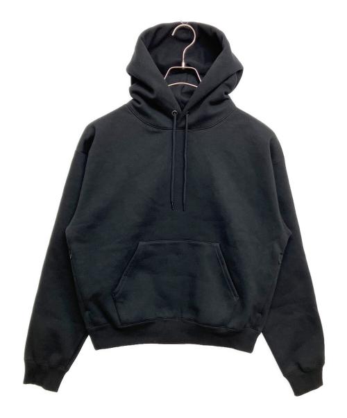 BEAMS（ビームス）BEAMS (ビームス) ワイドショートフィット ウィンドプルーフ スウェット フーディー ブラック サイズ:SIZE Sの古着・服飾アイテム