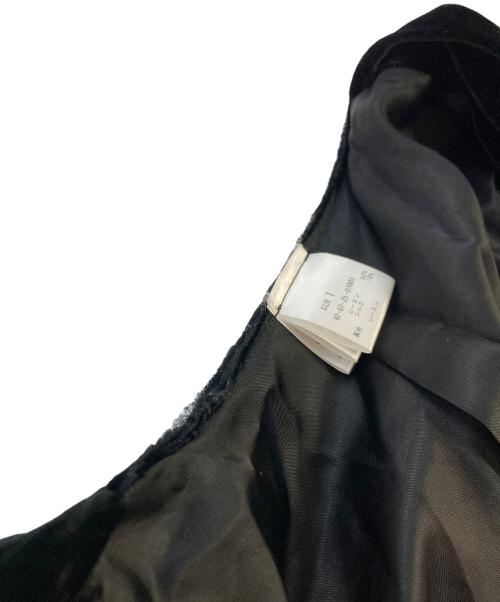 gabriela coll garments（ガブリエラコールガーメンツ）gabriela coll garments (ガブリエラコールガーメンツ) SUPER A MARKET (スーパーエーマーケット) ベルベットノーカラージャケット ブラック サイズ:SIZE1の古着・服飾アイテム