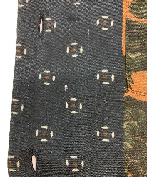 DRIES VAN NOTEN（ドリスヴァンノッテン）DRIES VAN NOTEN (ドリスヴァンノッテン) オープンカラーシャツ ブラウン×ネイビー サイズ:SIZE46の古着・服飾アイテム