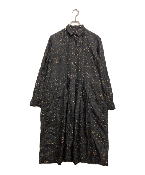 DRIES VAN NOTEN（ドリスヴァンノッテン）DRIES VAN NOTEN (ドリスヴァンノッテン) シルクシャツワンピース ブラック サイズ:SIZE34の古着・服飾アイテム