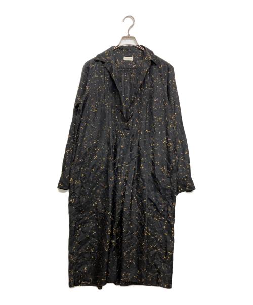 DRIES VAN NOTEN（ドリスヴァンノッテン）DRIES VAN NOTEN (ドリスヴァンノッテン) シルクシャツワンピース ブラック サイズ:SIZE34の古着・服飾アイテム