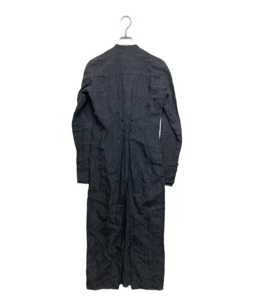 GREG LAUREN（グレッグローレン）GREG LAUREN (グレッグローレン) リネンピンタックシャツワンピース グレー サイズ:SIZE Sの古着・服飾アイテム