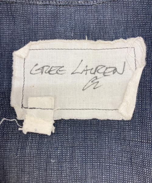 GREG LAUREN（グレッグローレン）GREG LAUREN (グレッグローレン) リネンピンタックシャツワンピース グレー サイズ:SIZE Sの古着・服飾アイテム
