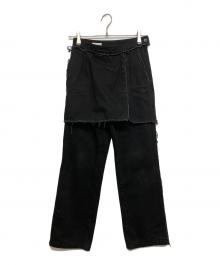 DRIES VAN NOTEN（ドリスヴァンノッテン）の古着「Pinella レイヤードブラックデニム」｜ブラック