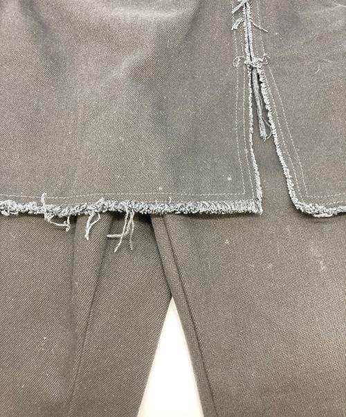 DRIES VAN NOTEN（ドリスヴァンノッテン）DRIES VAN NOTEN (ドリスヴァンノッテン) Pinella レイヤードブラックデニム ブラック サイズ:SIZE34の古着・服飾アイテム