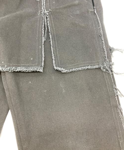 DRIES VAN NOTEN（ドリスヴァンノッテン）DRIES VAN NOTEN (ドリスヴァンノッテン) Pinella レイヤードブラックデニム ブラック サイズ:SIZE34の古着・服飾アイテム