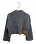 J.W.ANDERSON (ジェイダブリューアンダーソン) ロゴパッチ付きクロップニット グレー サイズ:SIZE XS：15000円