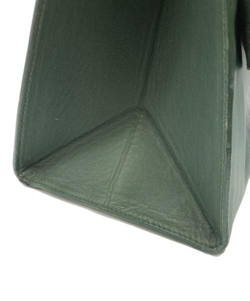 Maison Margiela（メゾンマルジェラ）Maison Margiela (メゾンマルジェラ) ICONS SHOPPING CLUTCH/トートバッグ グリーンの古着・服飾アイテム